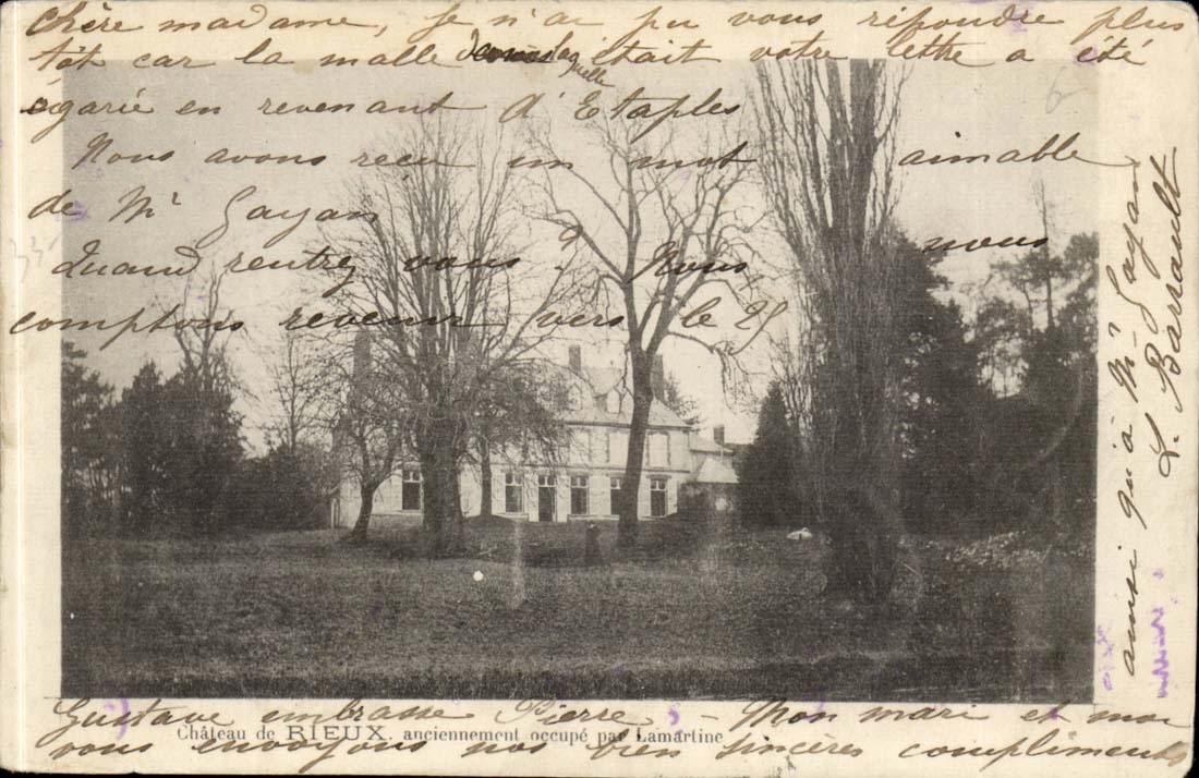 CPA chateau de Rieux anciennement occupe par Lamartine