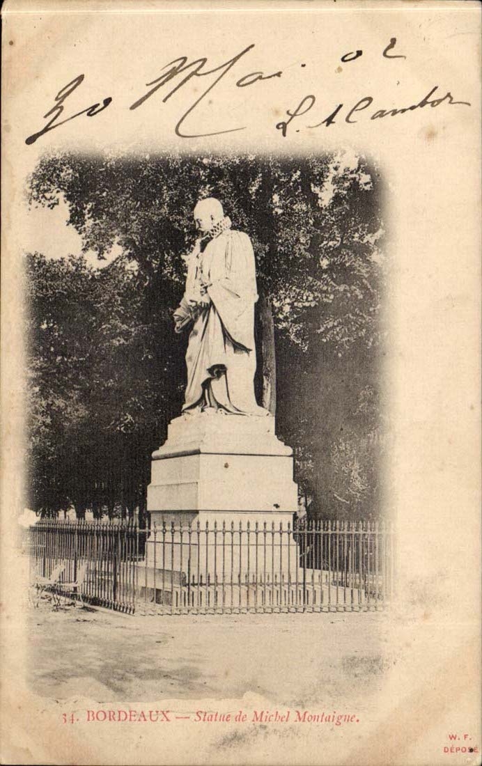 Bordeaux CPA Statue de Michel montaigne