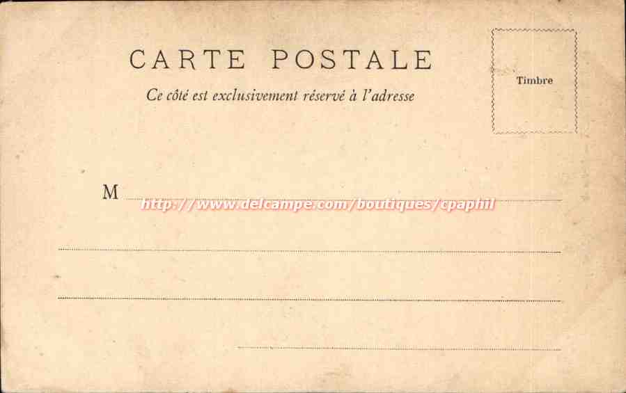 Bordeaux CPA Statue de Michel montaigne — Verso
