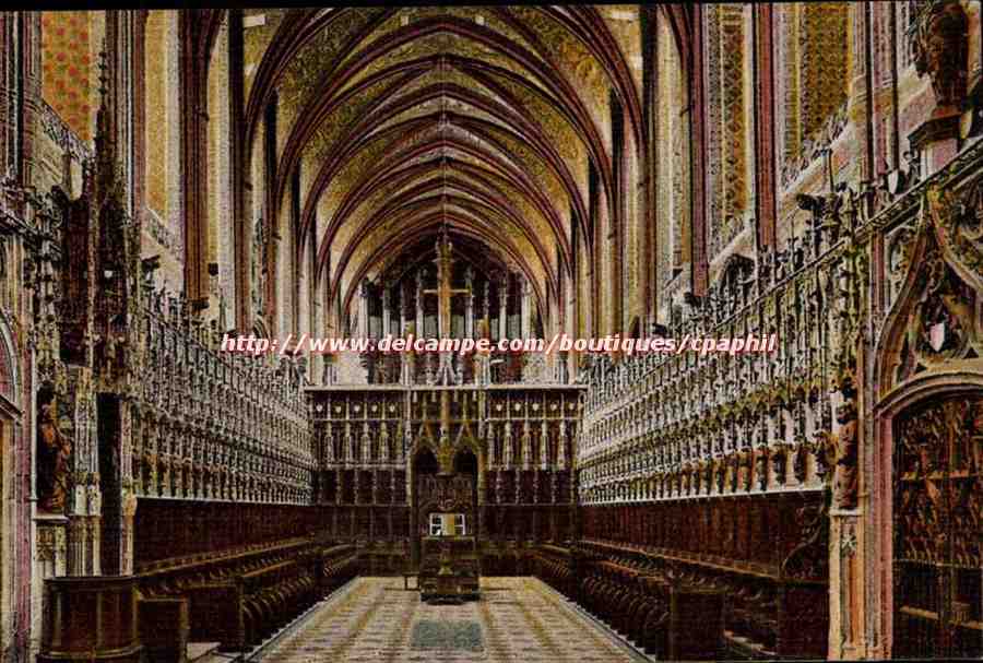 Albi - Cattedrale di Santa Cecilia — Il coro, XVᵉ e XVIᵉ secoli — C° des Arts Photographiques, Parigi