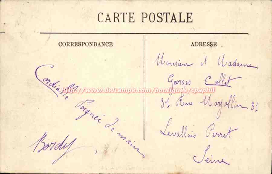 Le Mans CPA Vue generale prise du quai Ledru Rollin — Rückseite