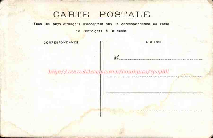 Paris CPA Funiculaire de Montmartre — Rückseite