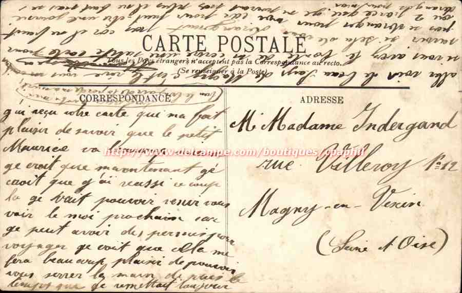Dieppe CPA La jetee a l'heure de la maree — Rückseite
