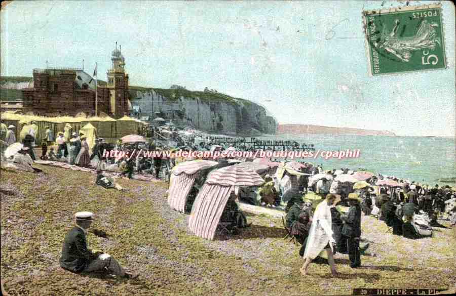 Dieppe CPA la plage