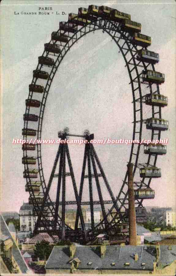 Paris CPA la grande roue