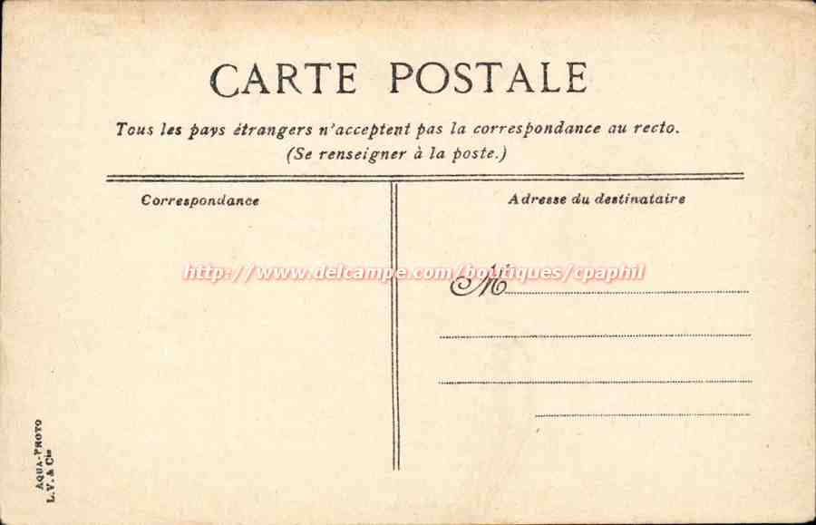 Montpellier CPA le jardin du Peyrou — Rückseite