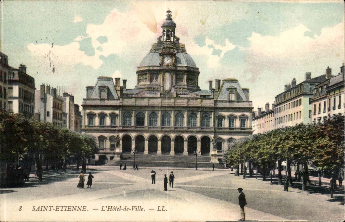Sainte Etienne CPA l'hotel de ville