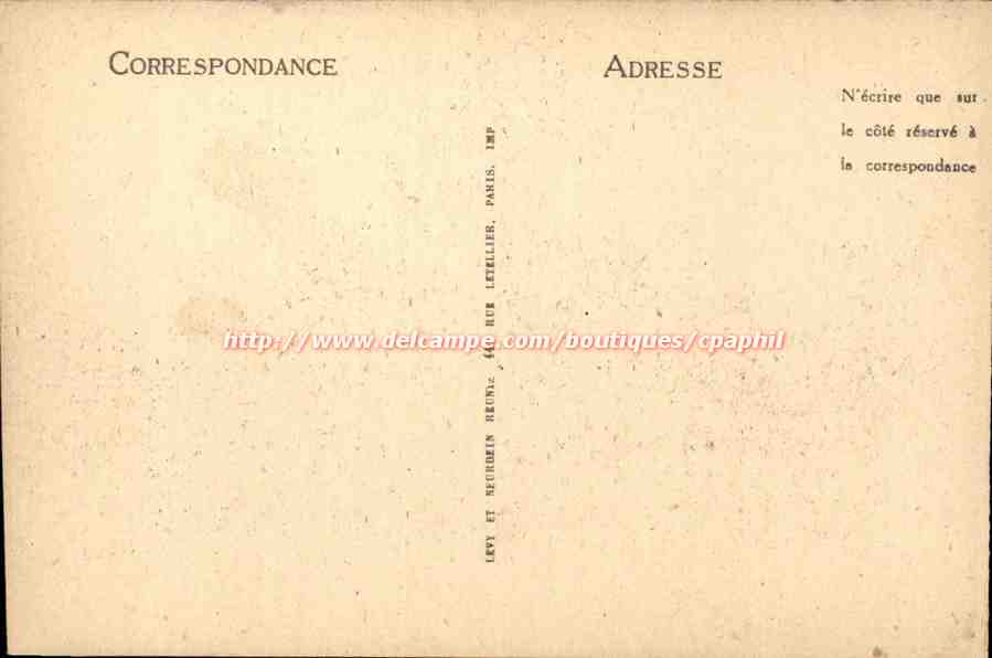Rouen CPA Le theatre des arts — Rückseite