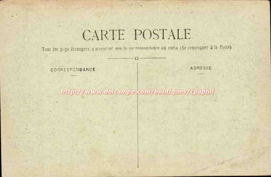 Paris - La Bourse - CPA  — Rückseite