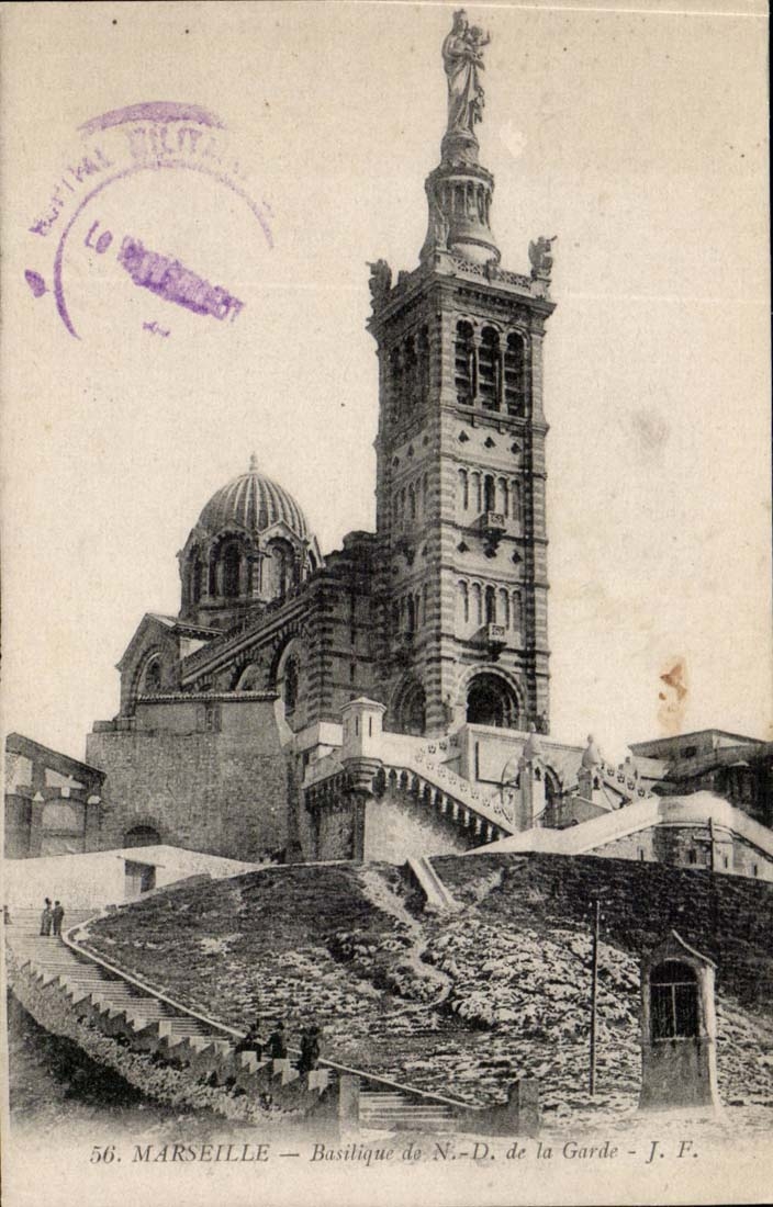 Marseille - Basilique de Notre dame de la Garde - CPA 