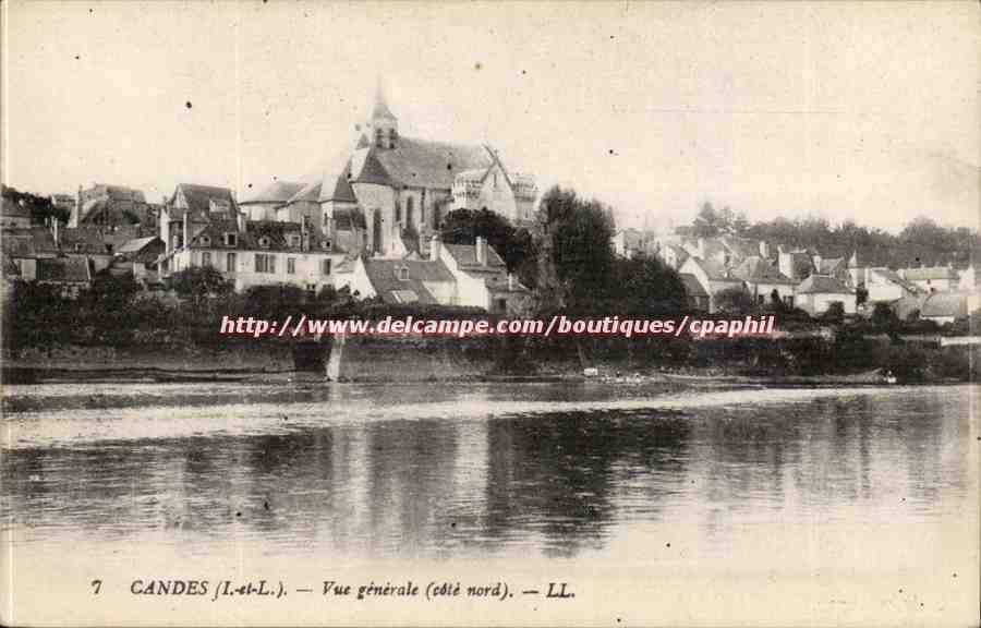 Candes - Vue Generale - CPA 
