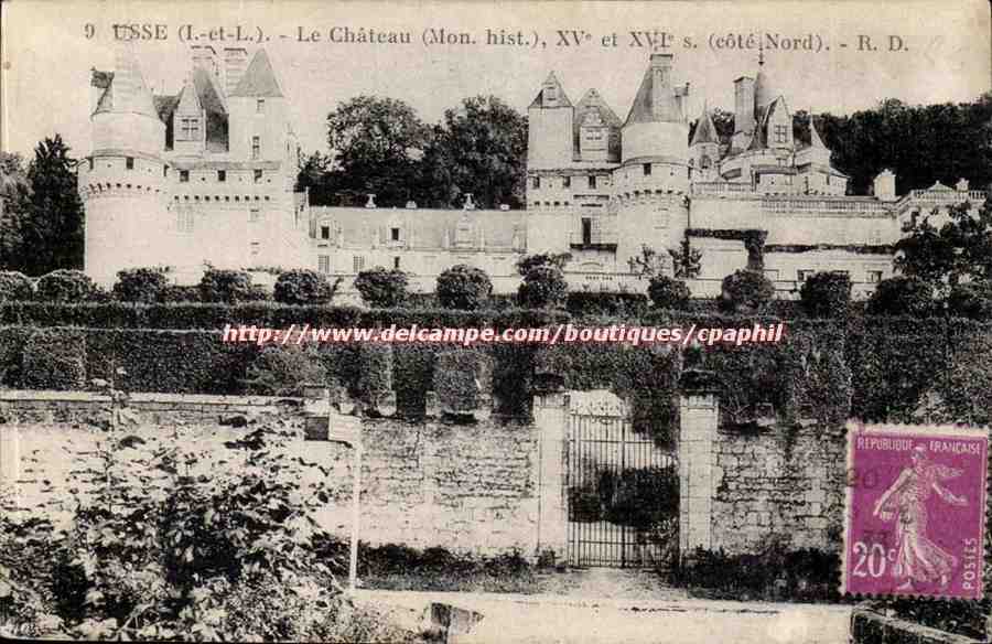 Usse - Le Chateau Monument historique XV et XVI siecle - CPA 