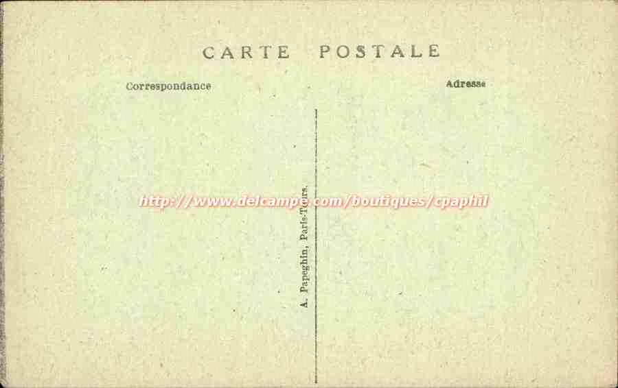 Chenonceau - Le Chateau La Tours des Marques - CPA  — Rückseite