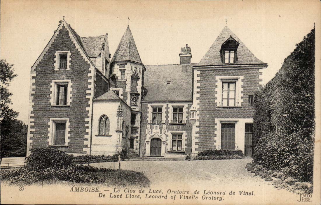 Amboise - Le Clos de Luce - Oratoire de Leonard de Vinci - CPA 