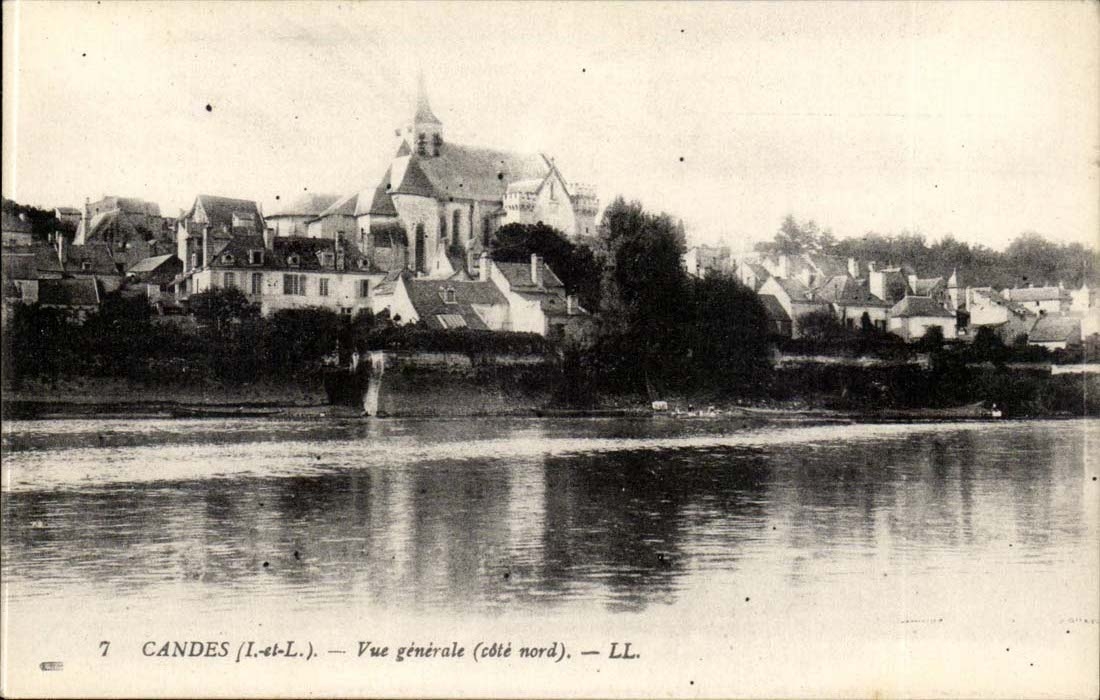 Candes - Vue Generale cote nord - CPA 
