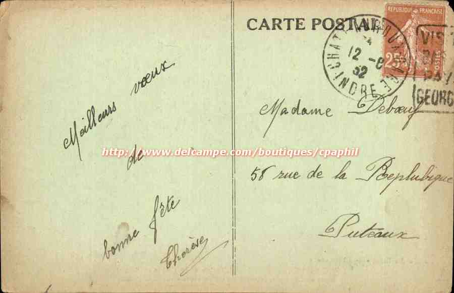 Chateauroux - L'Indre et le Chateau Raoul - CPA  — Back