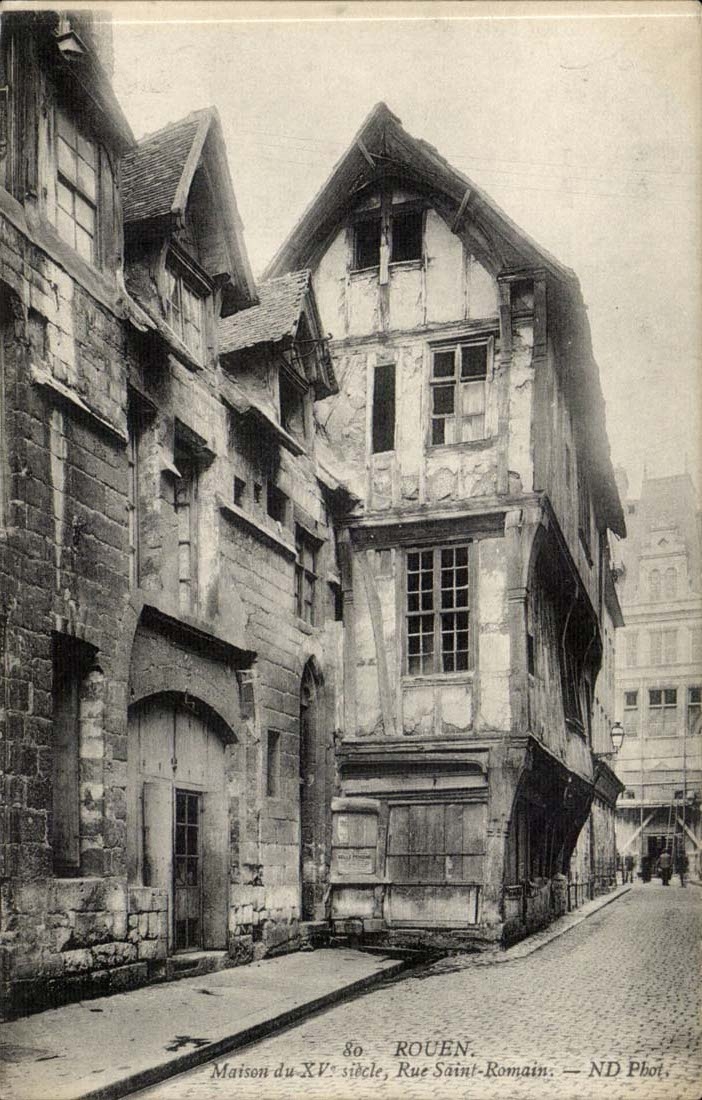 Rouen - Maison du XV siecle - Rue Saint Romain - CPA 
