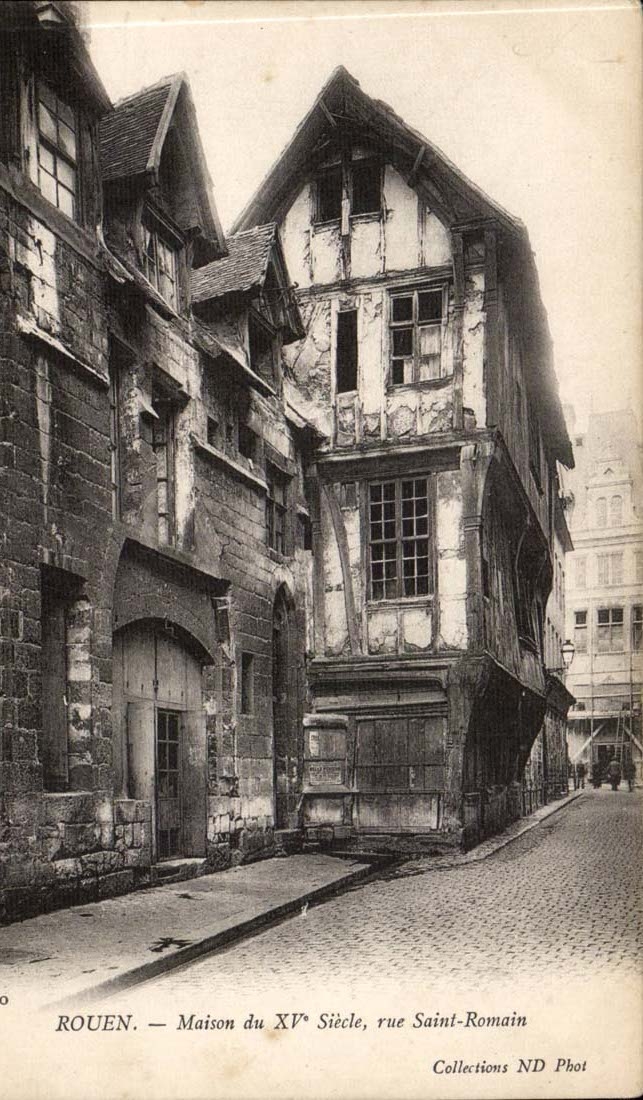 Rouen - Maison du XV siecle - Rue Saint Romain - CPA 