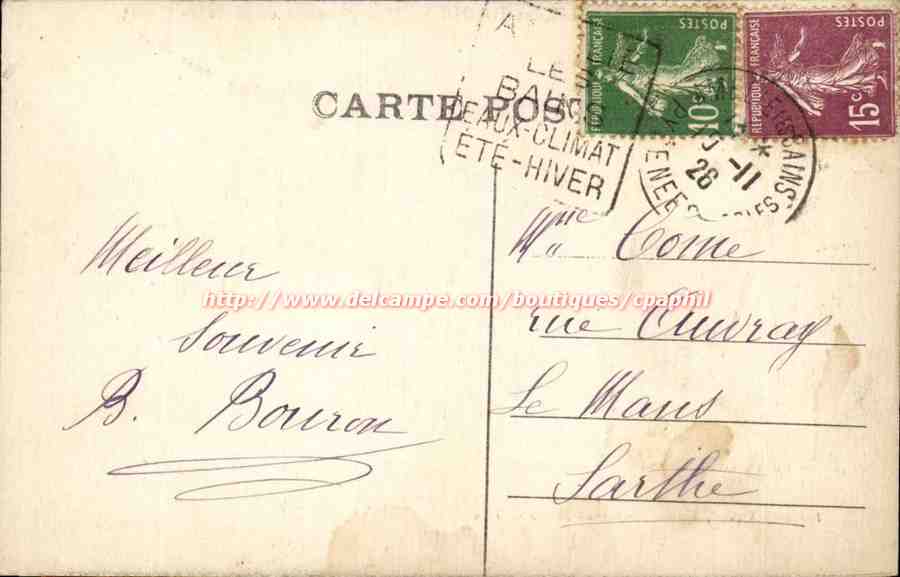 Amelie les Bains - Vue Generale et Route de Ceret - CPA  — Rückseite