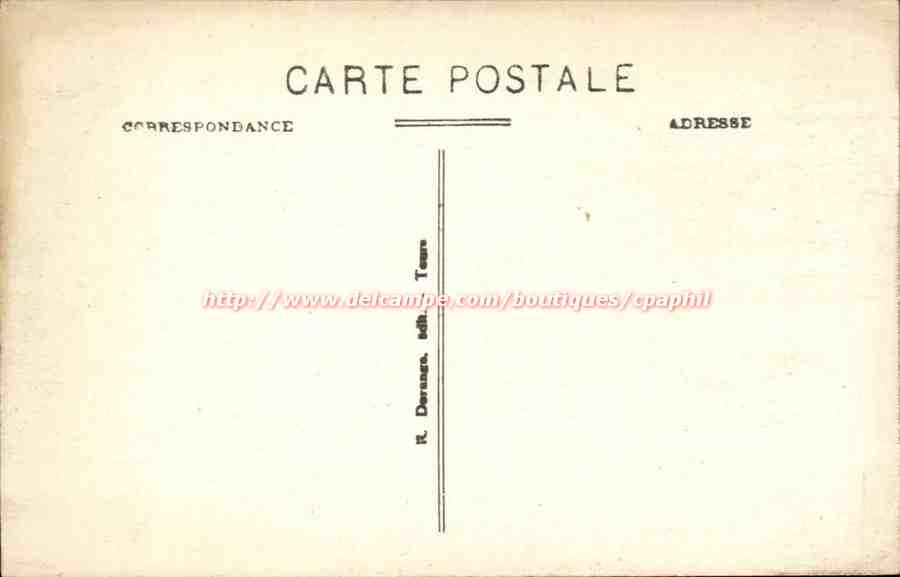 Blois CPA Le chateau Aile Francois 1er construite par Francois 1er — Verso