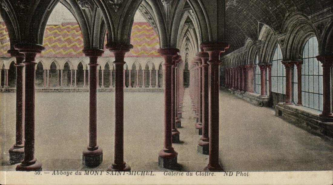 Abbaye du MONT SAINT-MICHEL — Galerie du Cloître — ND Phol