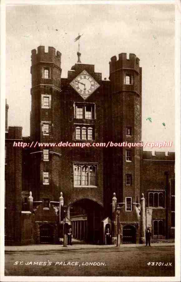 Grande Bretagne London Londres CPA St Jame's palace