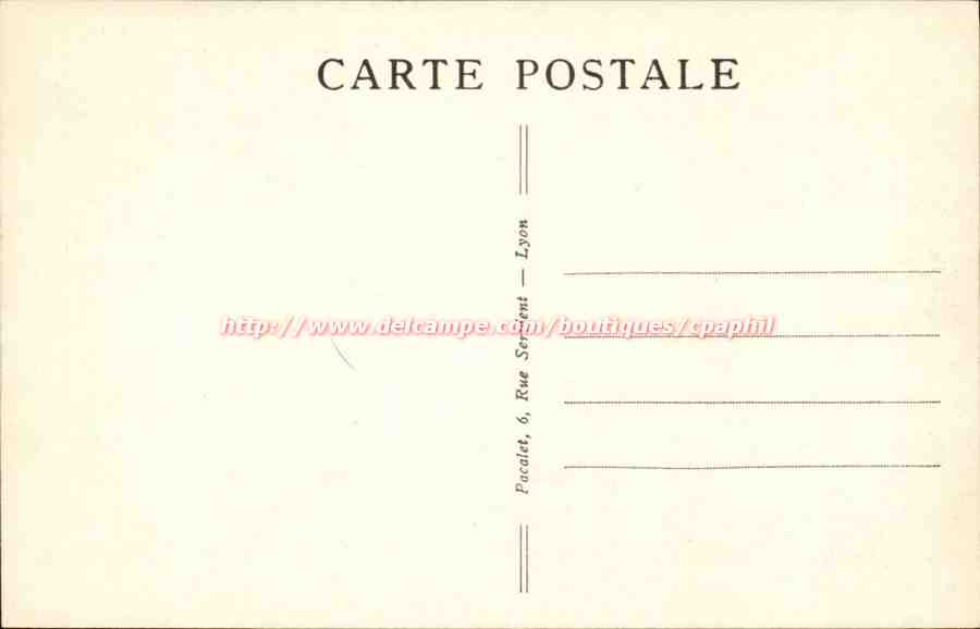 Thonon les Bains - Le Lac et L'Hotel du Parc - CPA  — Rückseite