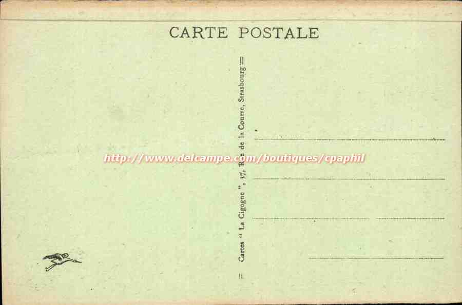 Strasbourg - Strassburg - Palais de Justice - Eglise St Pierre le Jeune - CPA  — Rückseite
