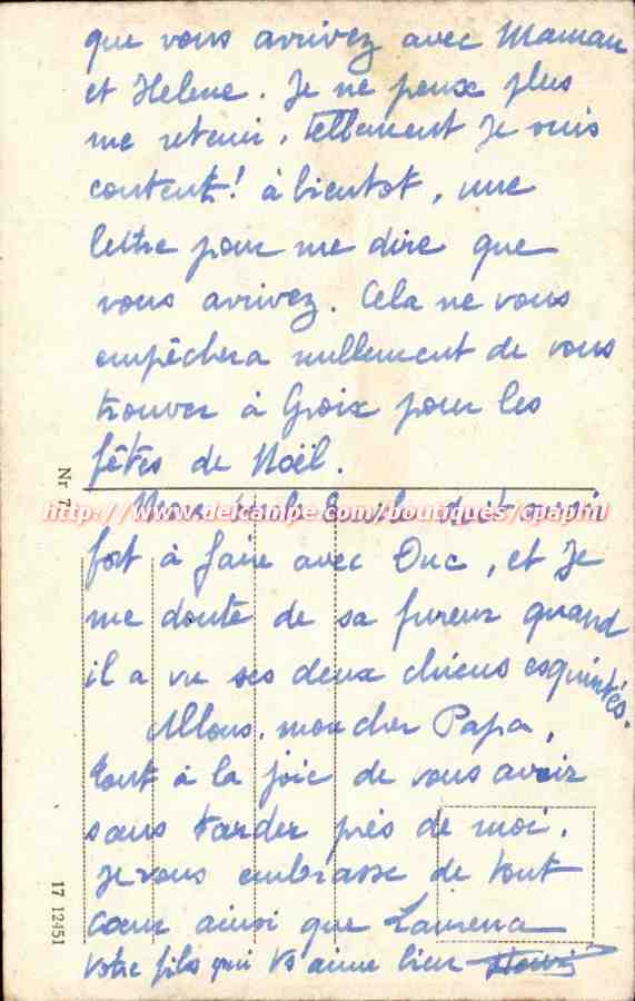 Bad Kreuznach — Brückenhäuser — éditeur non identifié, n° de série non lisible — Verso