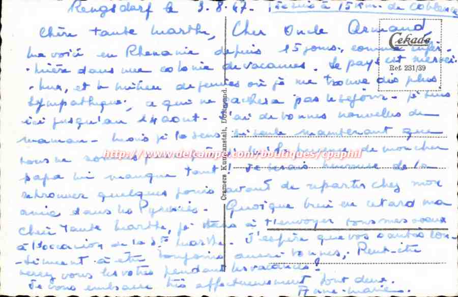 Deutscland - Allemagne - Germany - Fockenbachtal - Muehle - - CPA  — Back