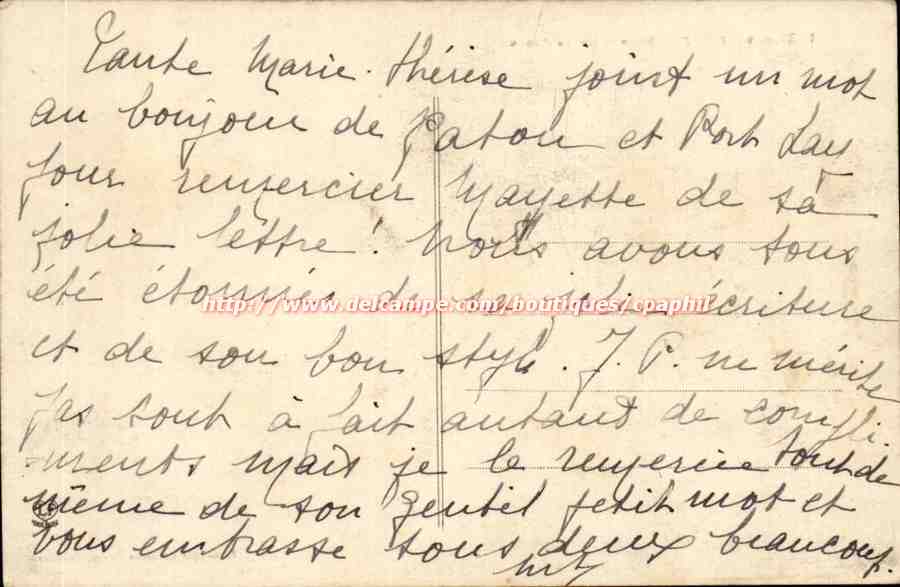 Biarritz - Rocher de la Vierge - CPA  — Rückseite