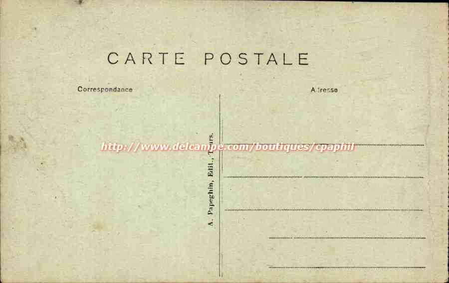 Tours - Hotel Gouin XV et XVL siecle - CPA  — Rückseite