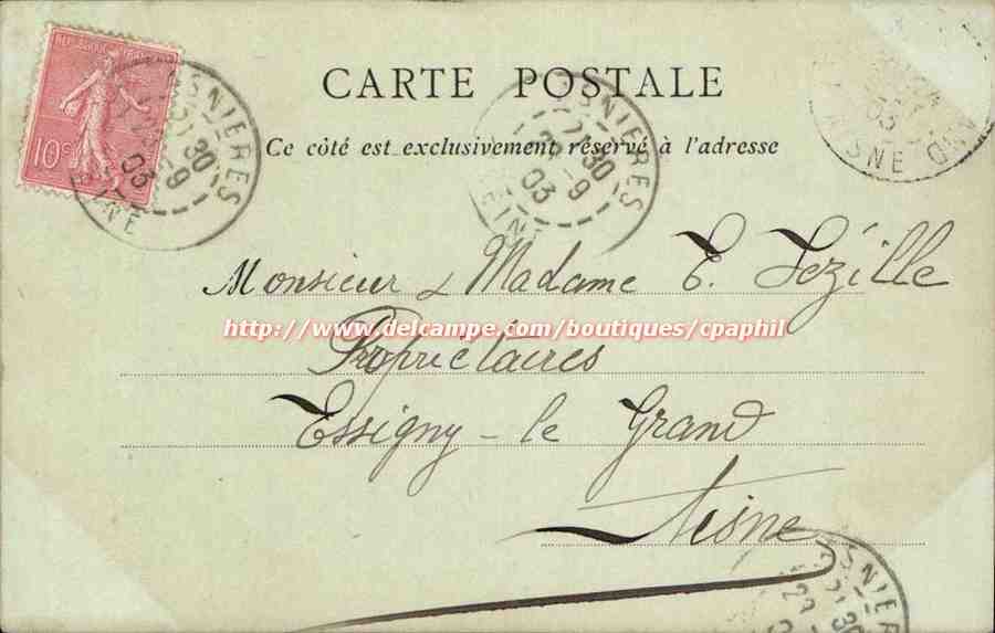 CPA Chateau de Blois Aile de Francois 1er  — Rückseite