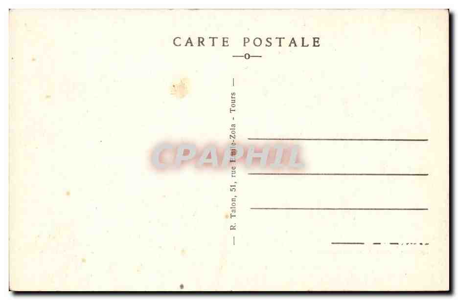 Blois - Le Chateau L'Aile Louis XII - Le Portail - CPA  — Rückseite