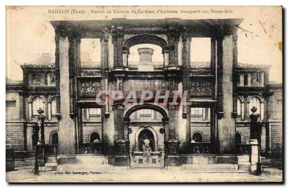 GAILLON (Eure) - Portail du Château du Cardinal d'Amboise, transporté aux Beaux-Arts — Phot. M. Lavergne, Verneuil