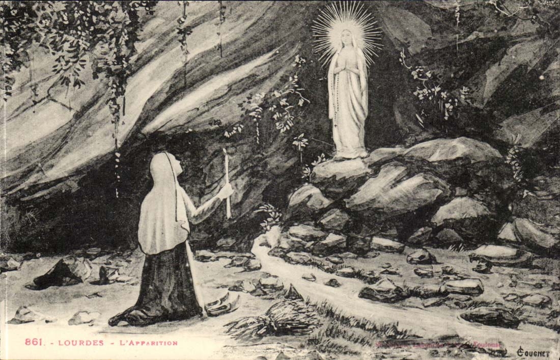 Lourdes - L'Apparition - CPA 