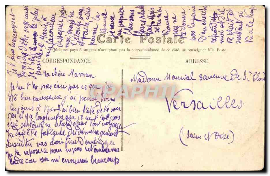 Pavillon de Sully — Fontainebleau — Editor G.B.N.G. — Reverso