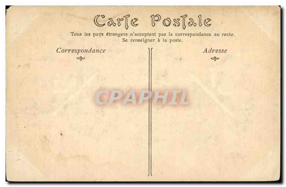 Saint Paul les Dax CPA Abside de l'eglise — Rückseite