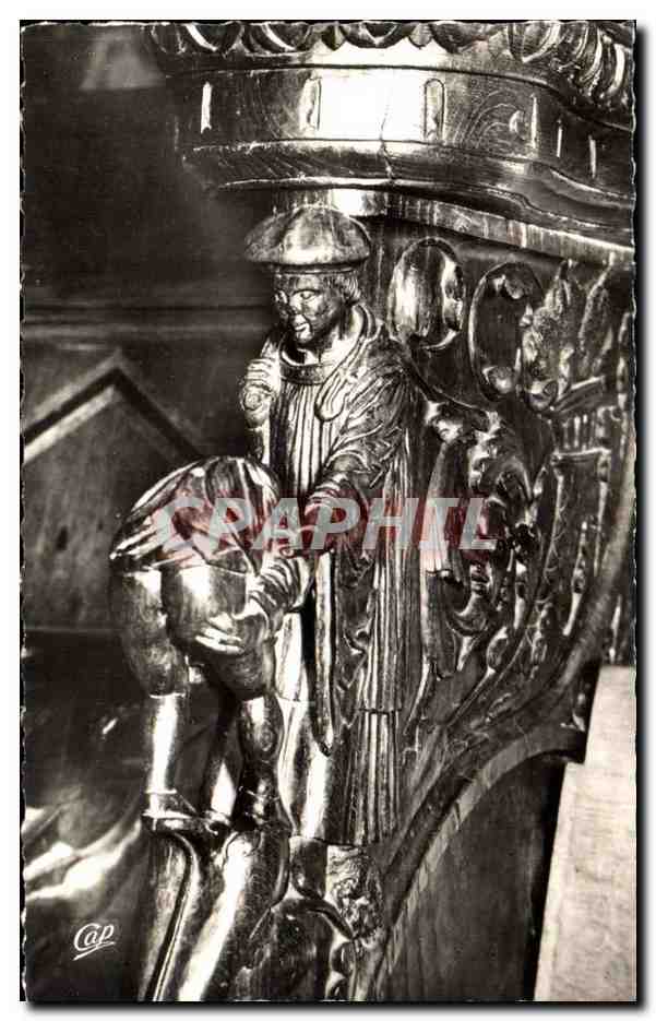 Saint Bertrand de Comminges CPA Interieur de la cathedrale Moine fustige