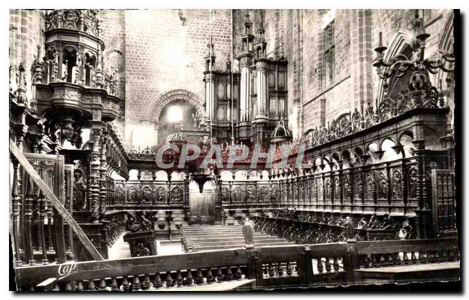 Saint Bertrand de Comminges CPA Interieur de la cathedrale Les orgues