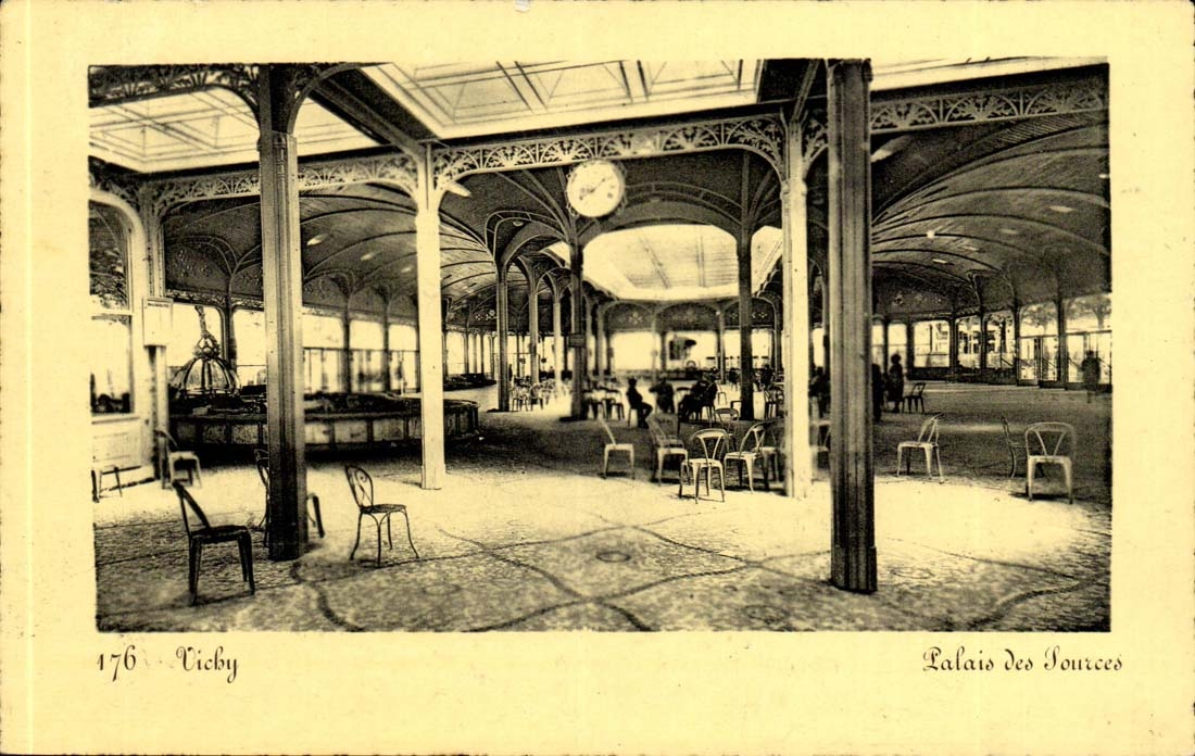 Vichy — Palais des Sources — éditeur Vichy, n° 176 - Recto