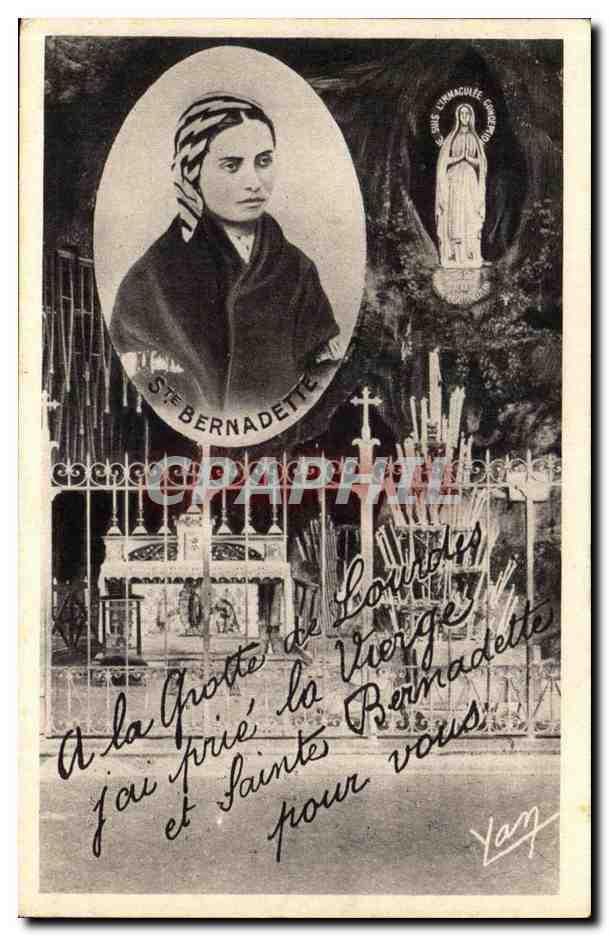 CPA lourdes Bernadatte Soubirous