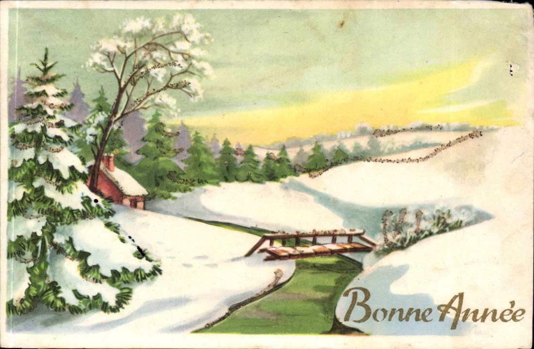 CPA Fantaisie Bonne annee