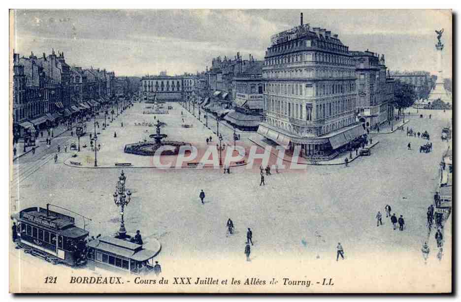 Bordeaux CPA Cours du XXX juillet et les allees de Tourny