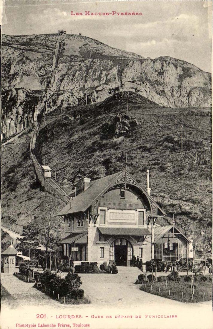 Lourdes - Gare de Depart du Funiculaire - CPA 