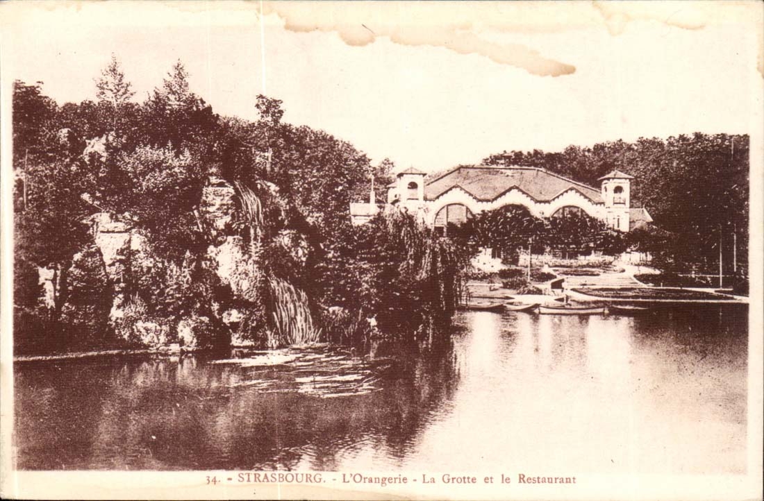 Strasbourg - Strassburg - L'Orangerie - La Grotte et le Restaurant - CPA 