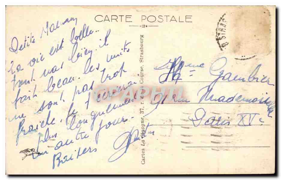 Strasbourg - Strassburg - La Ptite Venice - CPA  — Rückseite