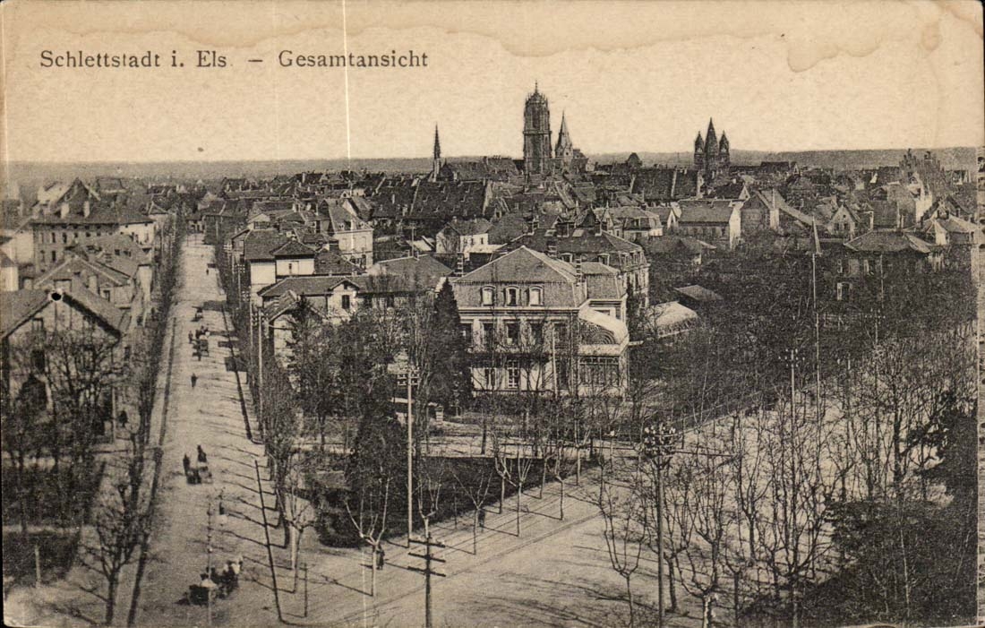 Schletstadt i. Els — Gesamtansicht — Springer & Söhne, Strasbourg