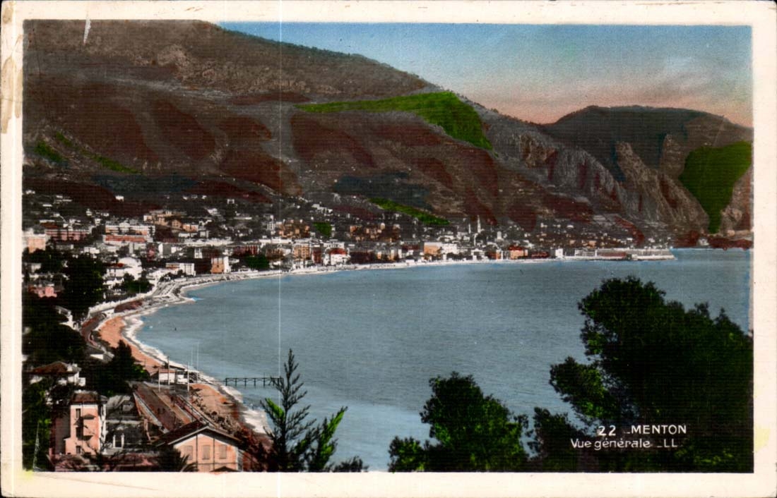 Menton - Vue Generale - CPA 