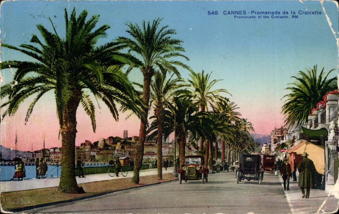 CPA Cannes La promenade de la croisette